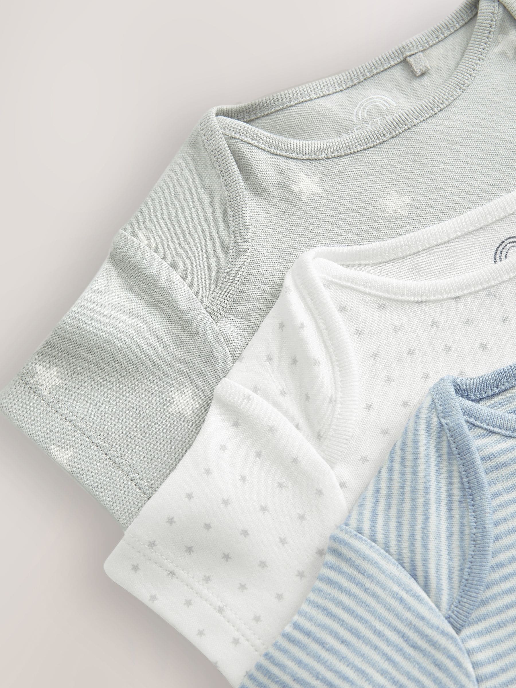 Blue Star Baby Hip Dysplasia Short Sleeve Bodysuits 3 Pack image 8