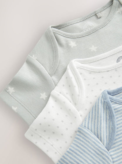 Blue Star Baby Hip Dysplasia Short Sleeve Bodysuits 3 Pack image 8
