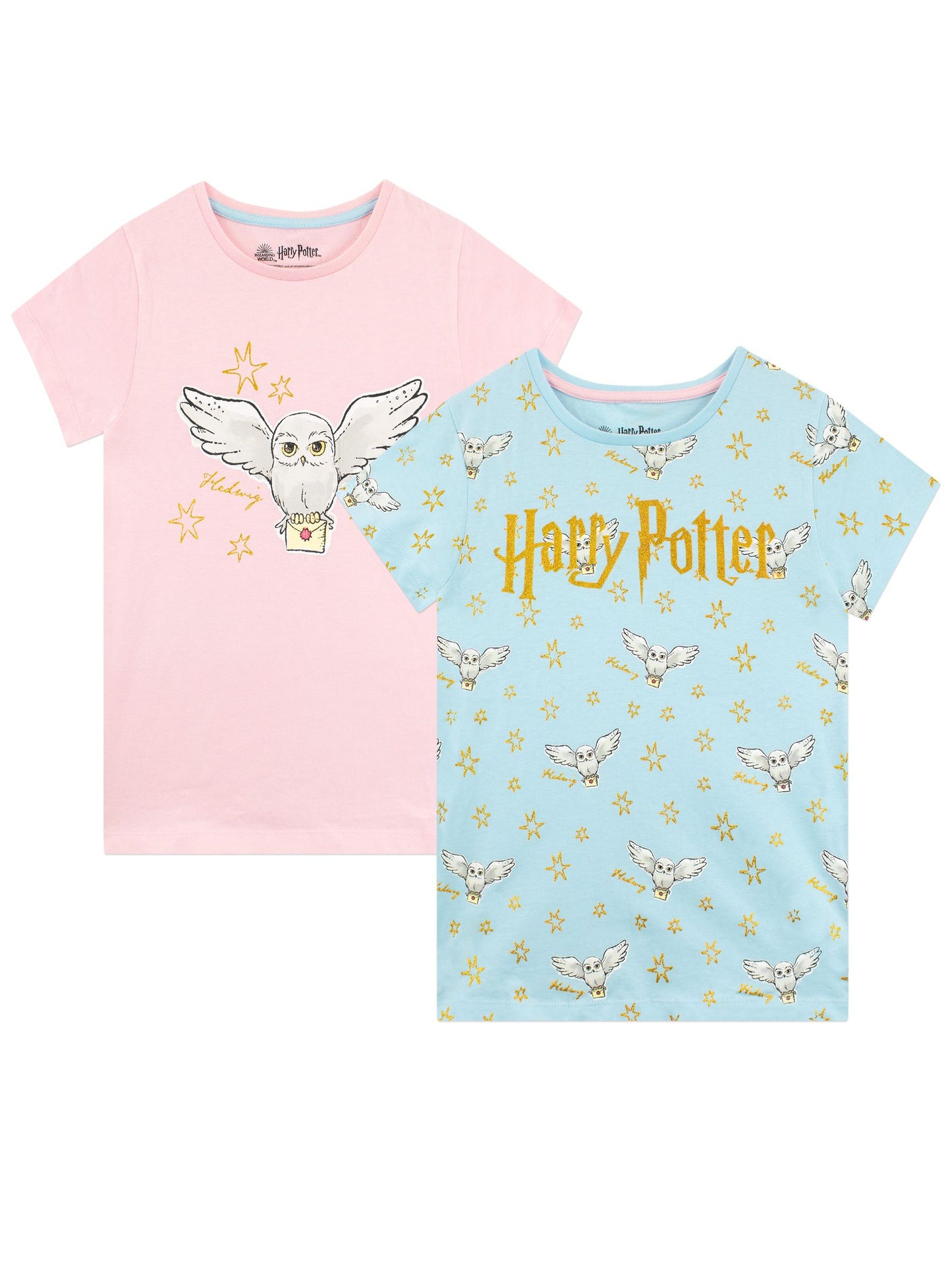 Dsiney Kidz - Character Blue 100% Cotton Harry Potter T-Shirt 2 Pack image 1