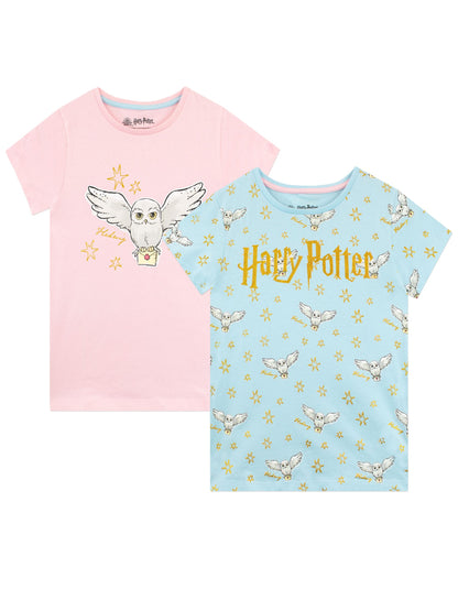Dsiney Kidz - Character Blue 100% Cotton Harry Potter T-Shirt 2 Pack image 1