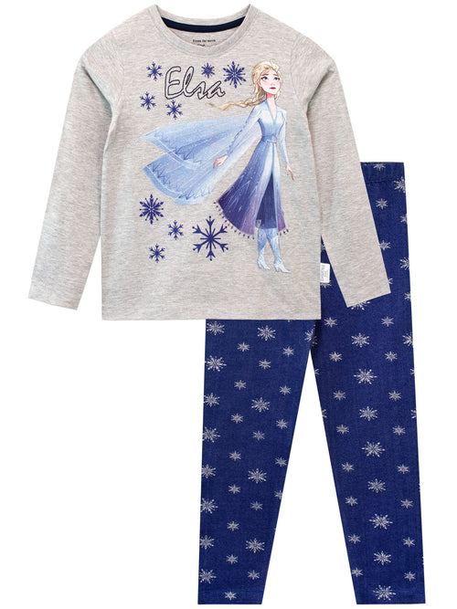 Character Grey Frozen 2 Long Sleeve Top & Leggings Elsa Snowflakes image 1
