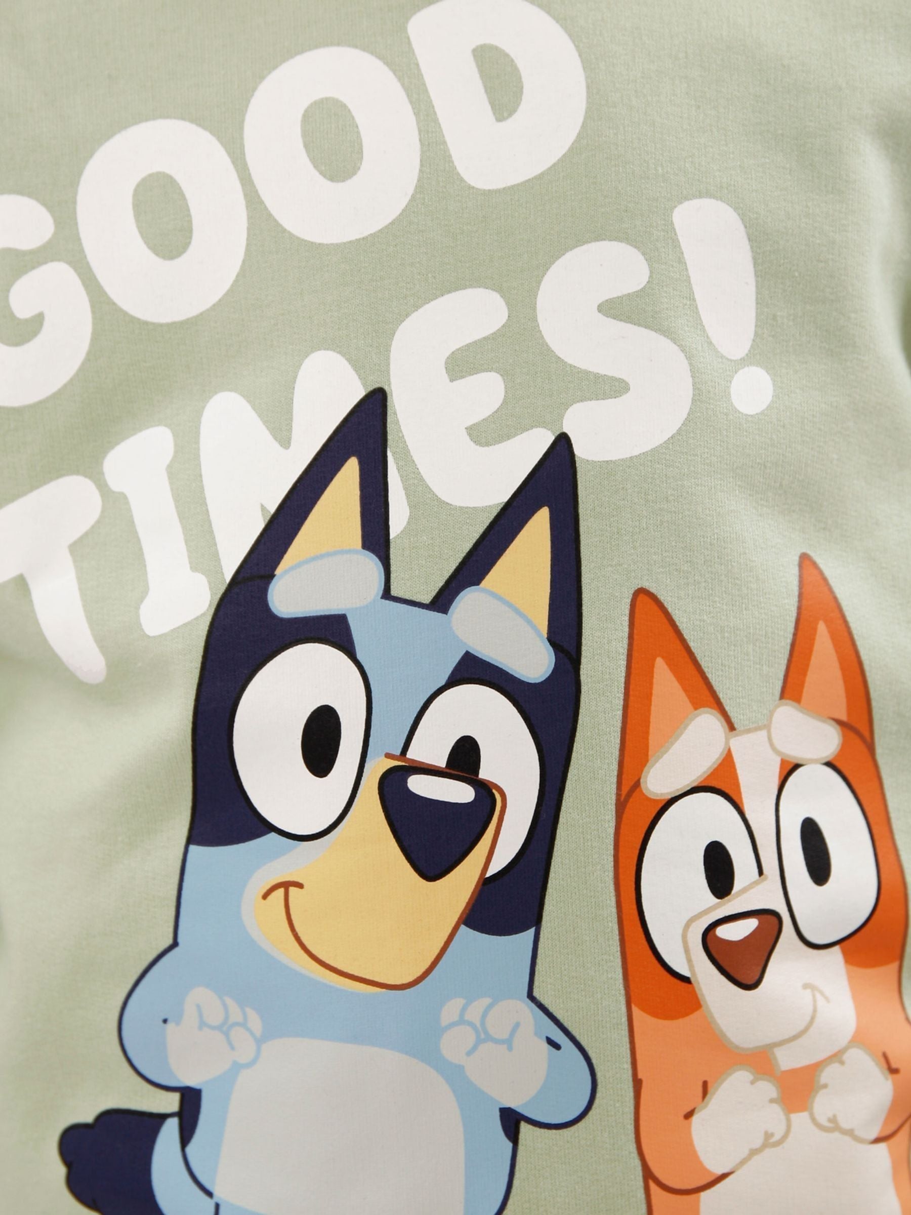 Character Green 100% Cotton Bluey Good Times Sweatshirt & Joggers Set image 6
