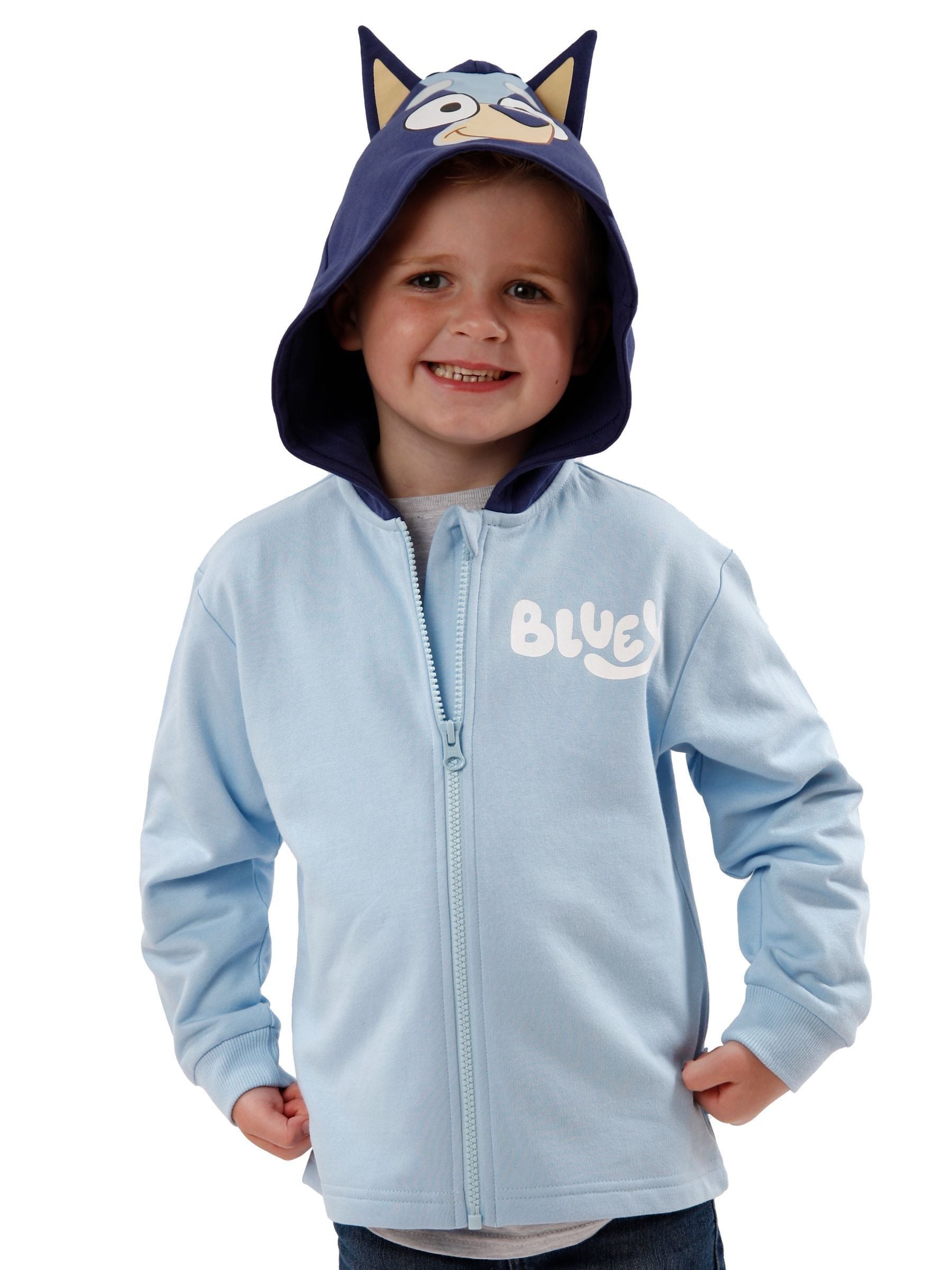 Dsiney Kidz - Character Blue 100% Cotton Zip Up Hoodie image 1