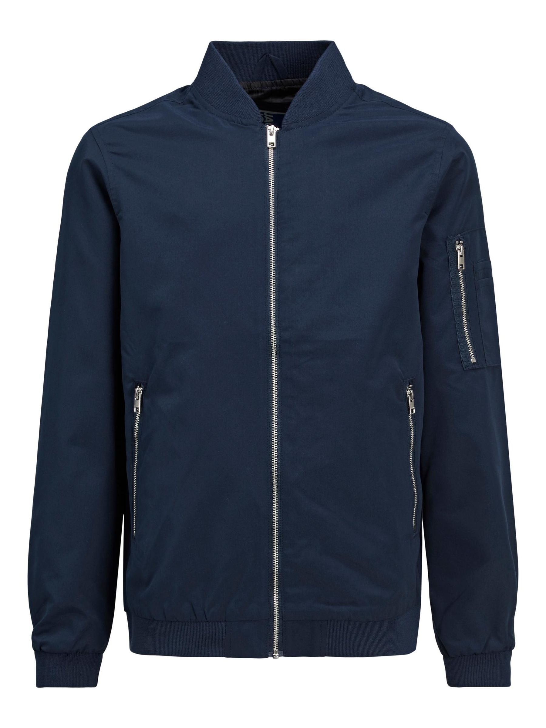 Dsiney Kidz - JACK & JONES JUNIOR Navy Blue Light Weight Bomber Jacket image 4