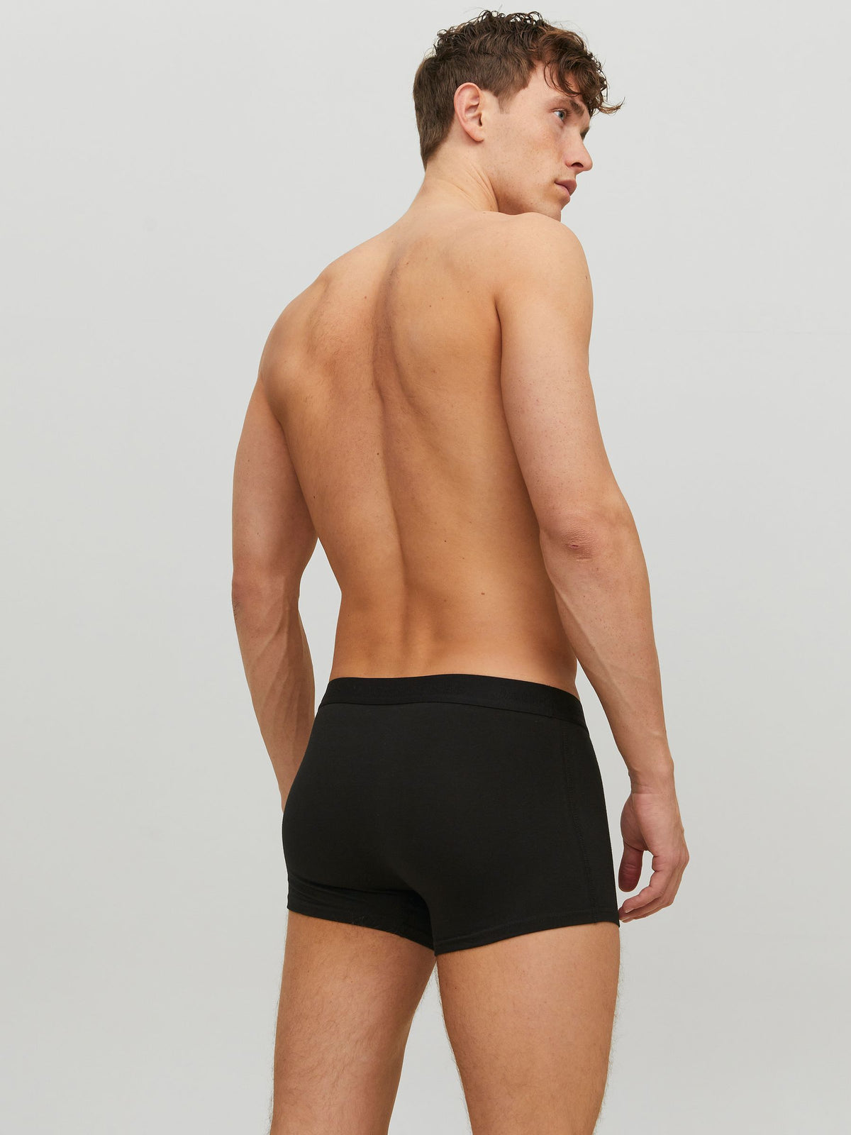 Dsiney Kidz - JACK & JONES Dark Black Logo 100% Cotton Boxers 3 Pack image 3