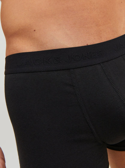 Dsiney Kidz - JACK & JONES Dark Black Logo 100% Cotton Boxers 3 Pack image 4