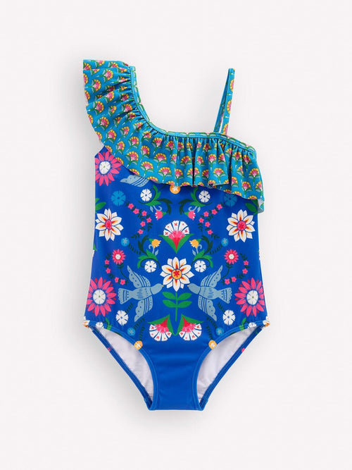 Dsiney Kidz - Boden Blue Lila One Shoulder Swimsuit image 1