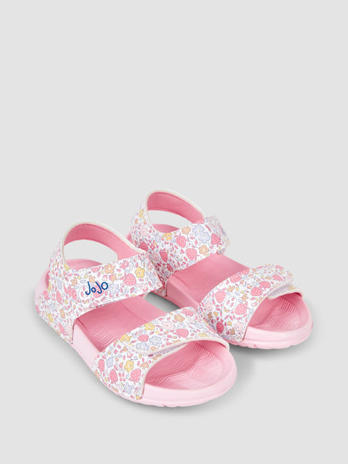 JoJo Maman Bébé Pink Summer Sandals image 1
