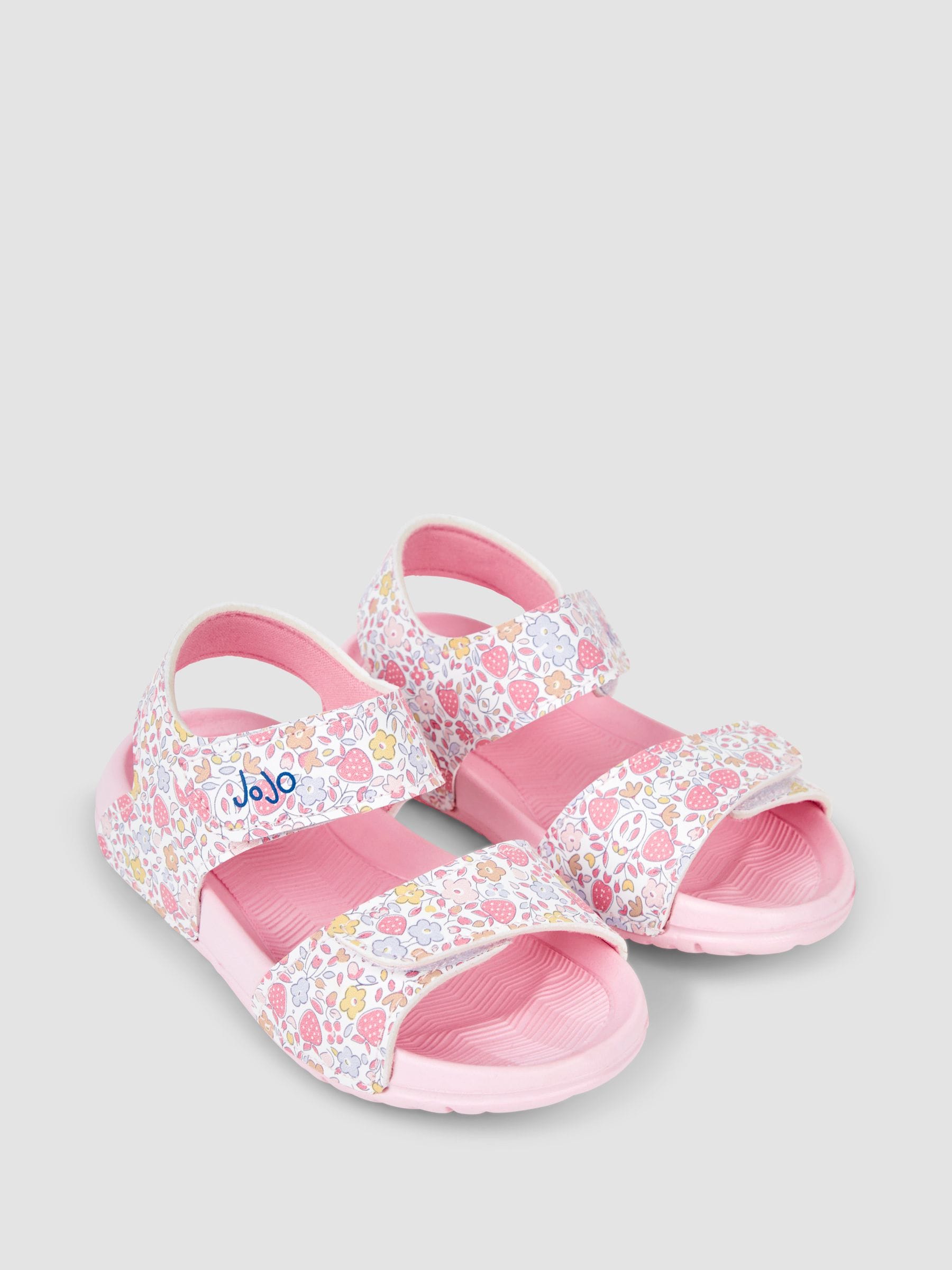 JoJo Maman Bébé Pink Summer Sandals image 1