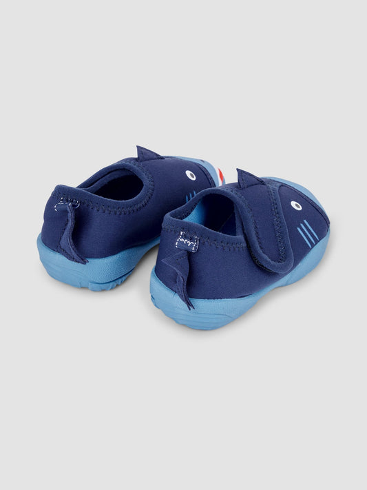 JoJo Maman Bébé Navy Blue Shark Water Shoes image 2