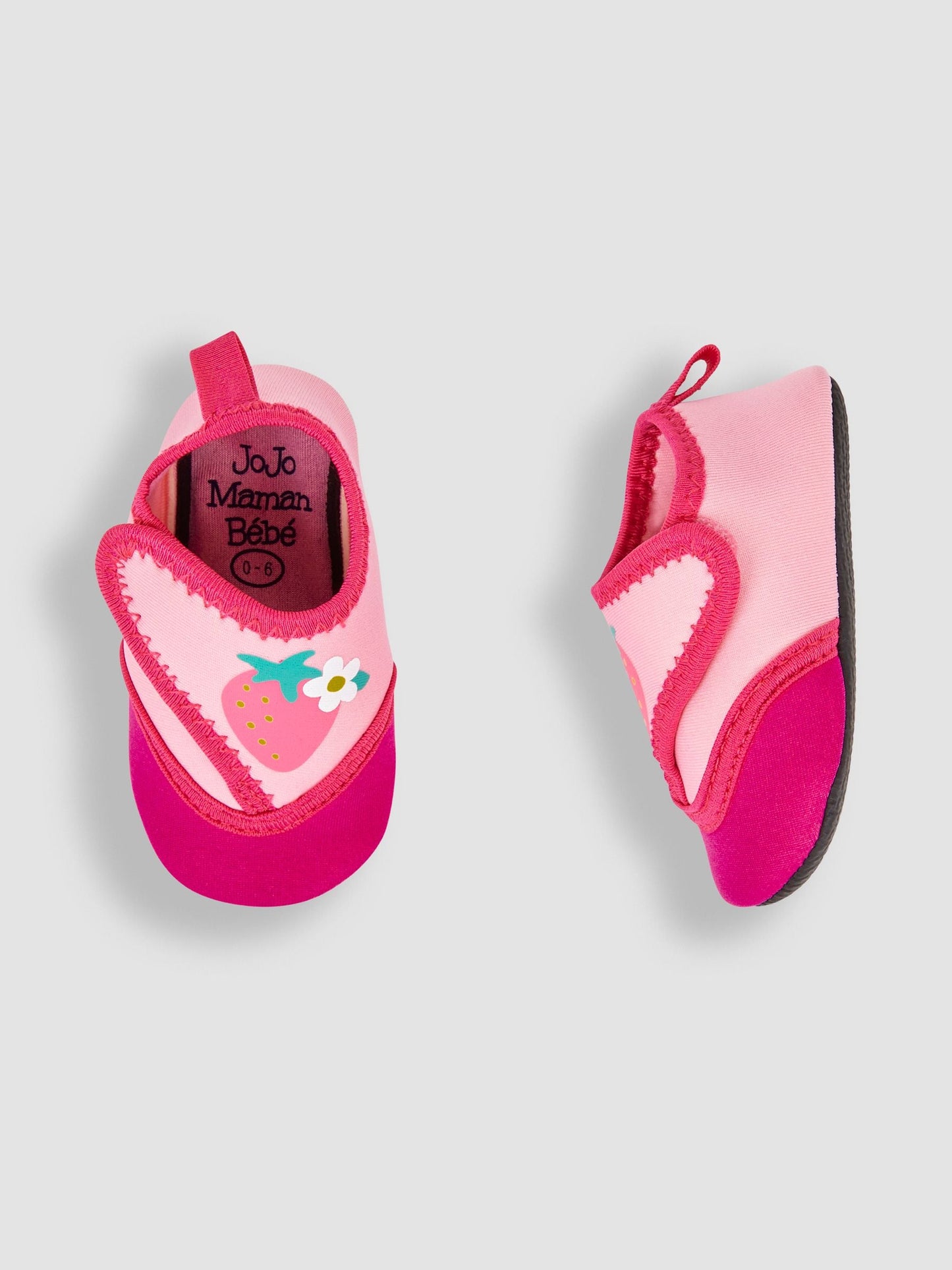 JoJo Maman Bébé Pink Strawberry Baby Water Shoes image 3