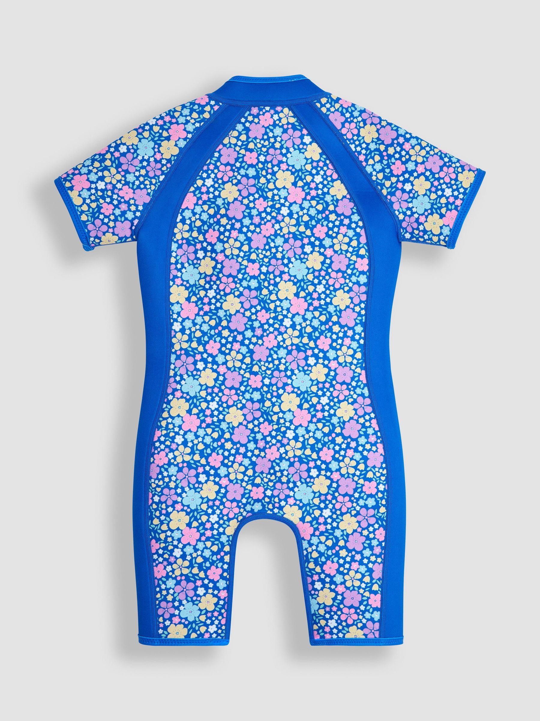 JoJo Maman Bébé Navy Blue Floral Print Junior Wetsuit image 4