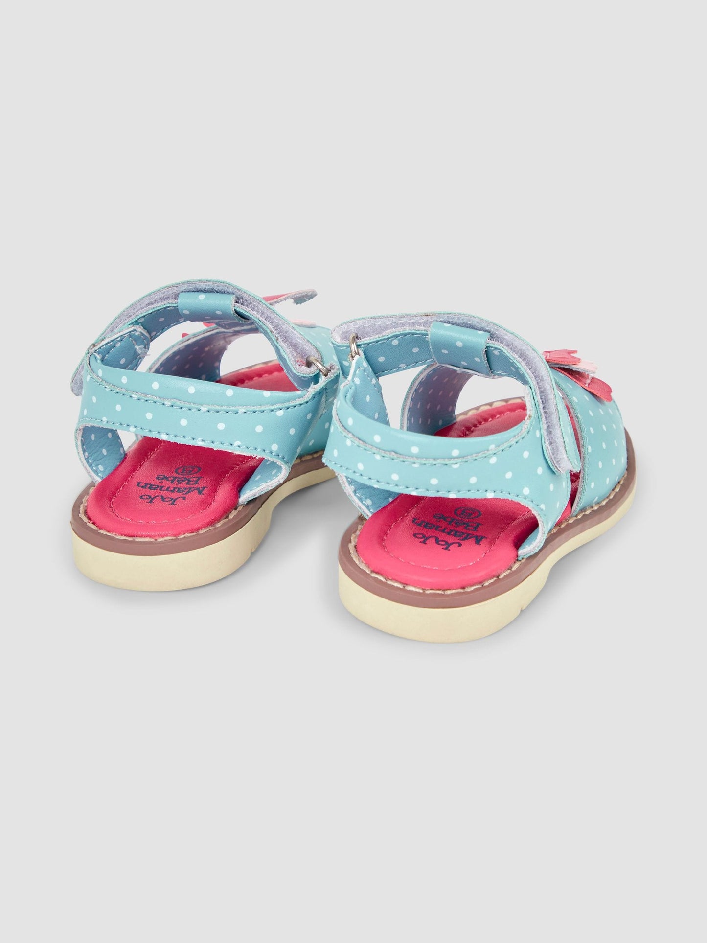 JoJo Maman Bébé Raspberry Pink Flamingo Appliqué Sandals image 2