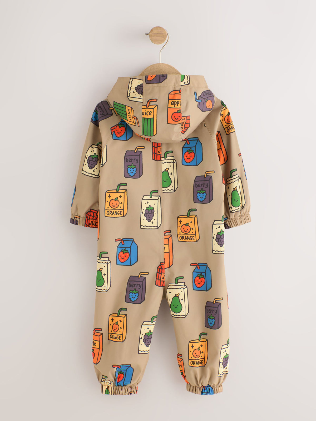 Juice Box Print Waterproof Fleece Lined Puddlesuit (3mths-7yrs) - image 2