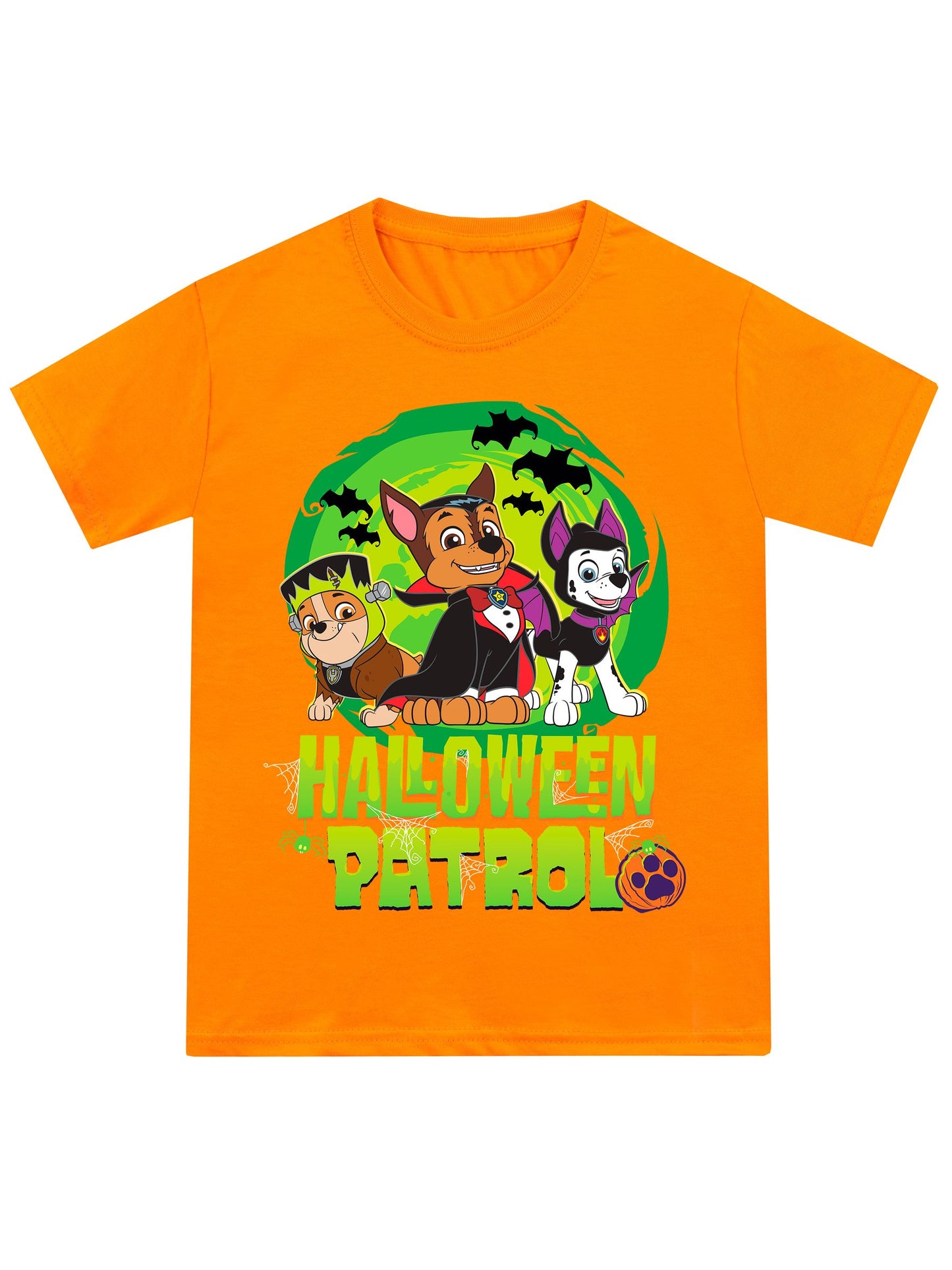 Dsiney Kidz - Character Orange Paw Patrol Happy Halloween Pumpkin T-Shirt image 1