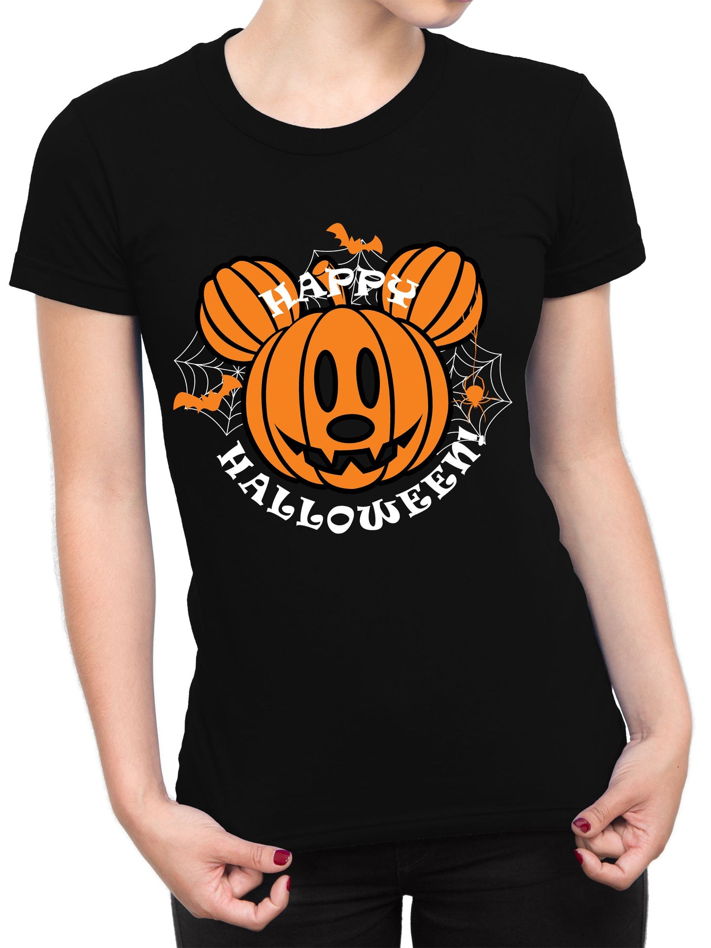 Dsiney Kidz - Character Black Disney T-Shirt Happy Halloween Mini Me T-Shirt image 1