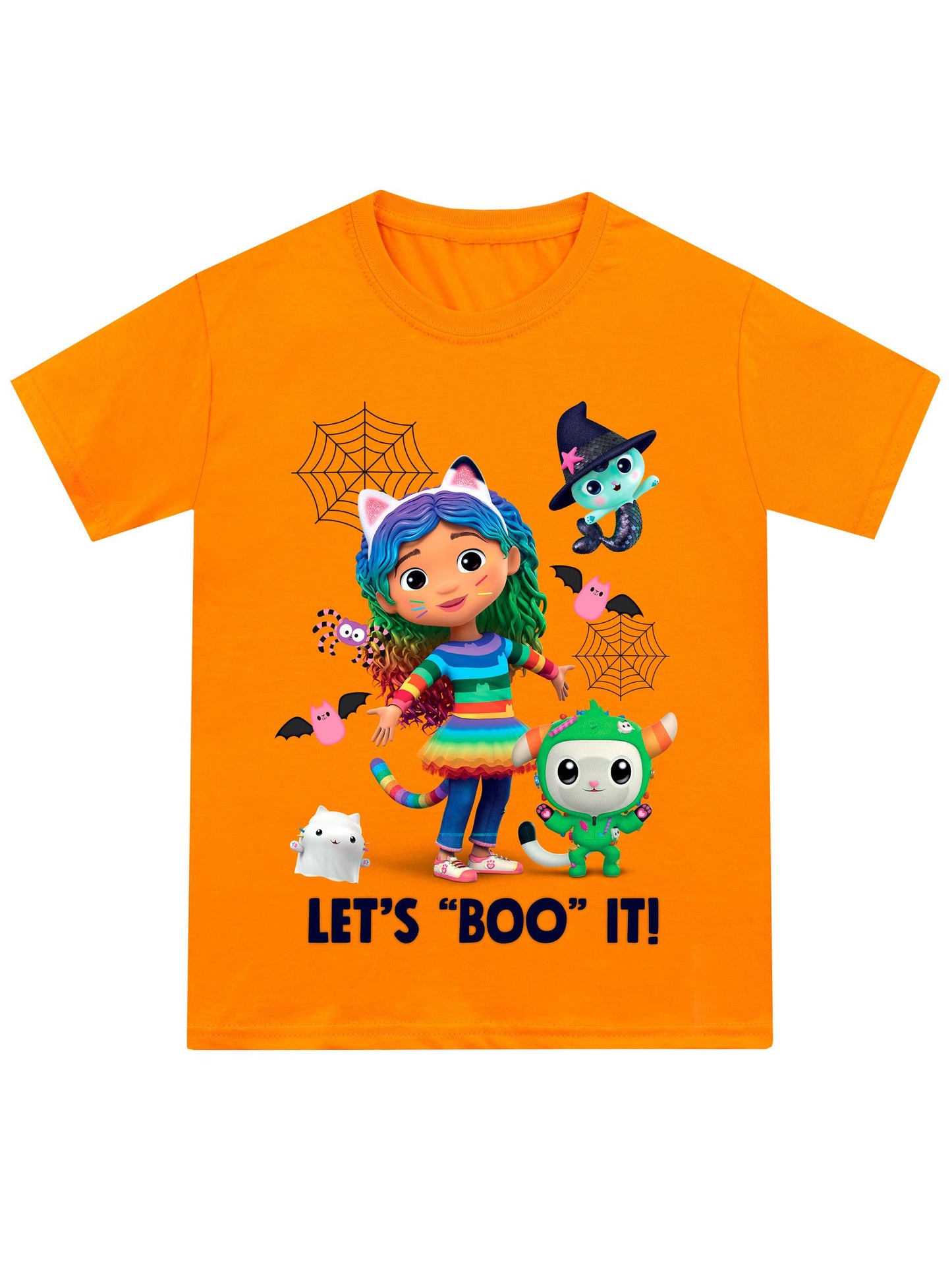 Dsiney Kidz - Character Orange Gabbys Dollhouse Happy Halloween Pumpkin T-Shirt image 1
