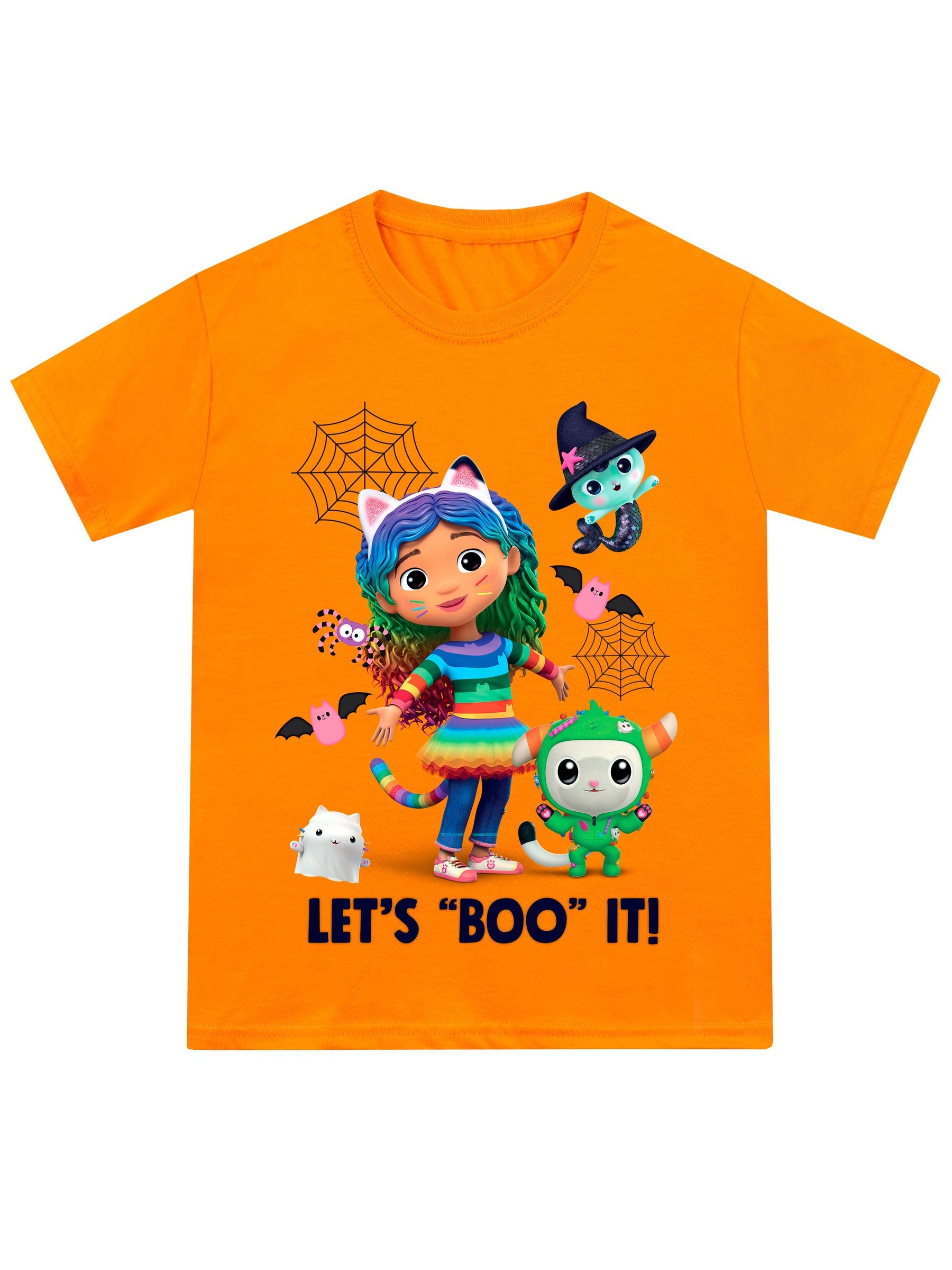 Dsiney Kidz - Character Orange Gabbys Dollhouse Happy Halloween Pumpkin T-Shirt image 1