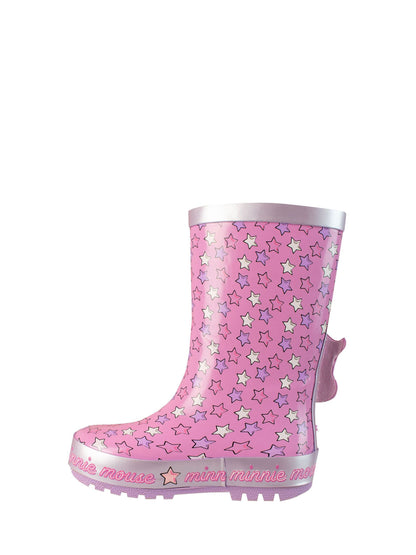 Character Pink Minnie Mouse Unicorn Print Wellies image 3