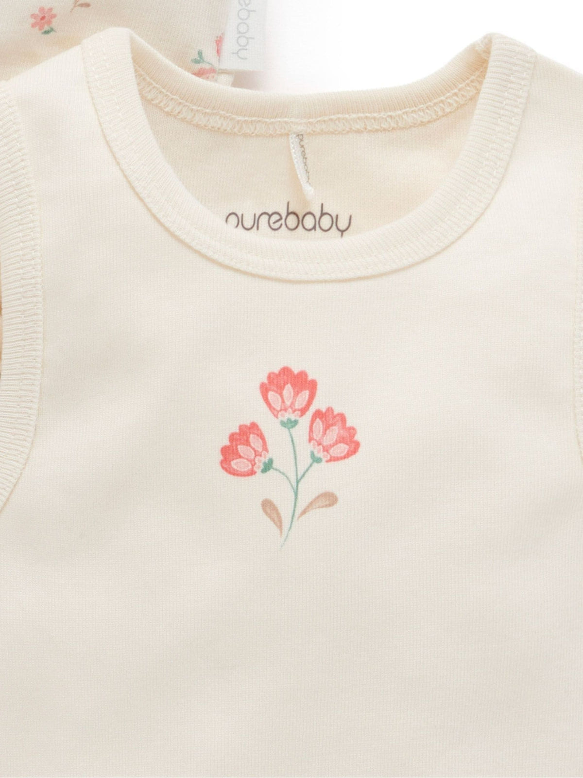 Dsiney Kidz - Purebaby Pink Short Sleeve Bodysuits 2 Pack image 4