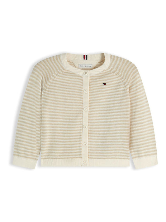Dsiney Kidz - Tommy Hilfiger White Essential Stripe Cardigan image 1