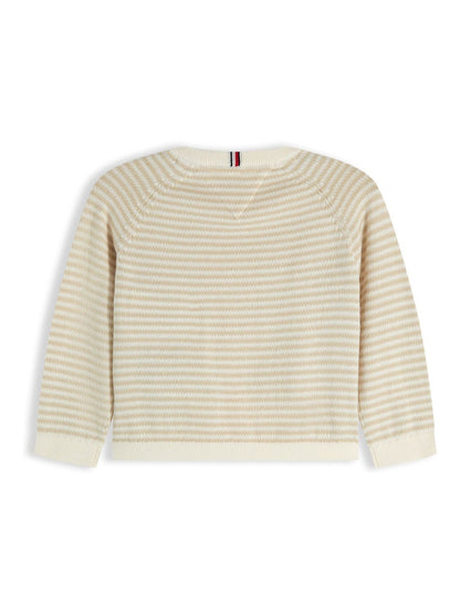 Dsiney Kidz - Tommy Hilfiger White Essential Stripe Cardigan image 2