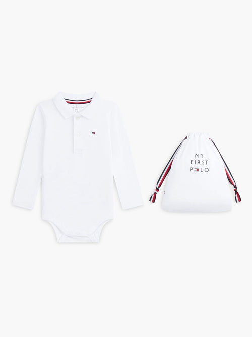 Dsiney Kidz - Tommy Hilfiger White Essential Polo Bodysuit Gift Set image 1