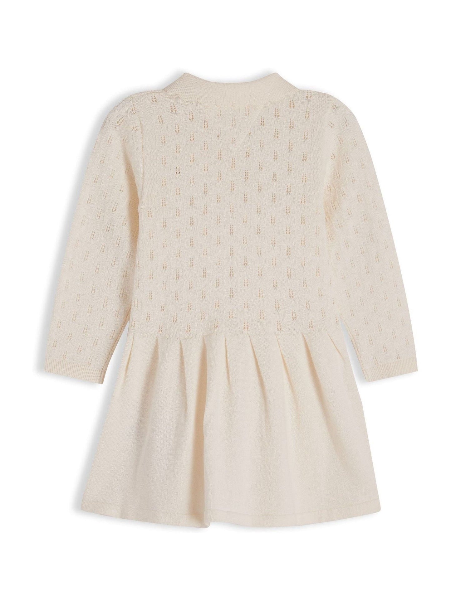 Tommy Hilfiger White Pointelle Fit And Flare Dress image 2