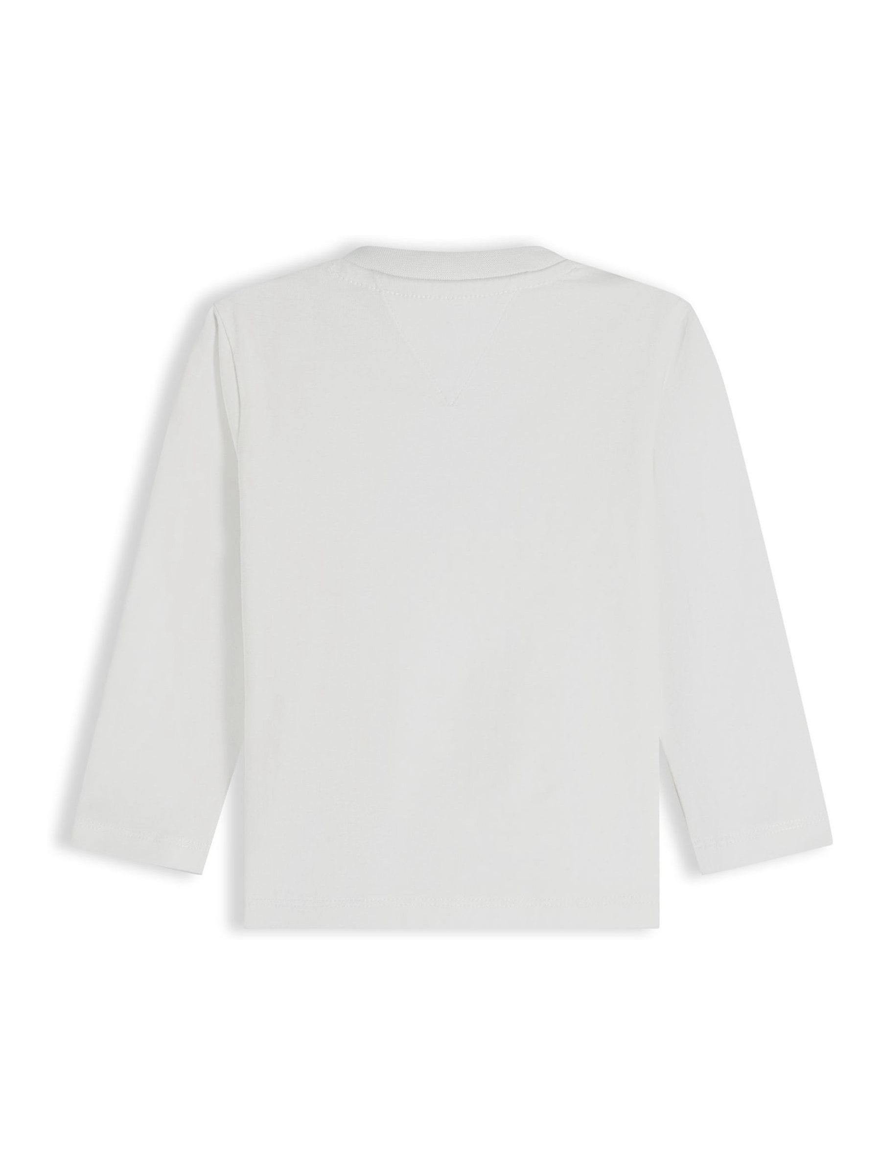 Tommy Hilfiger White Rope Logo Jersey Long Sleeve T-Shirt image 2