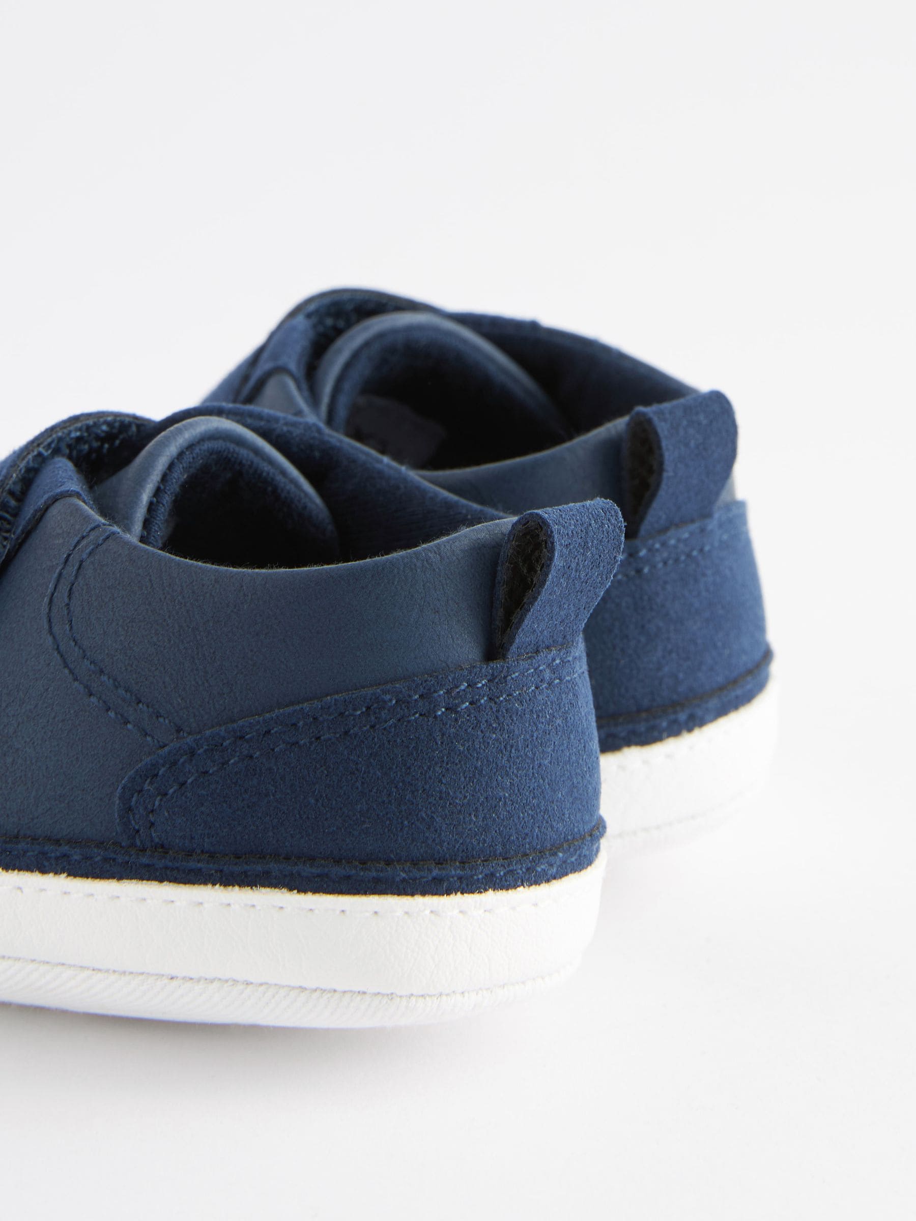 Navy Blue Touch Fastening Baby Trainers (0-2mths) image 4