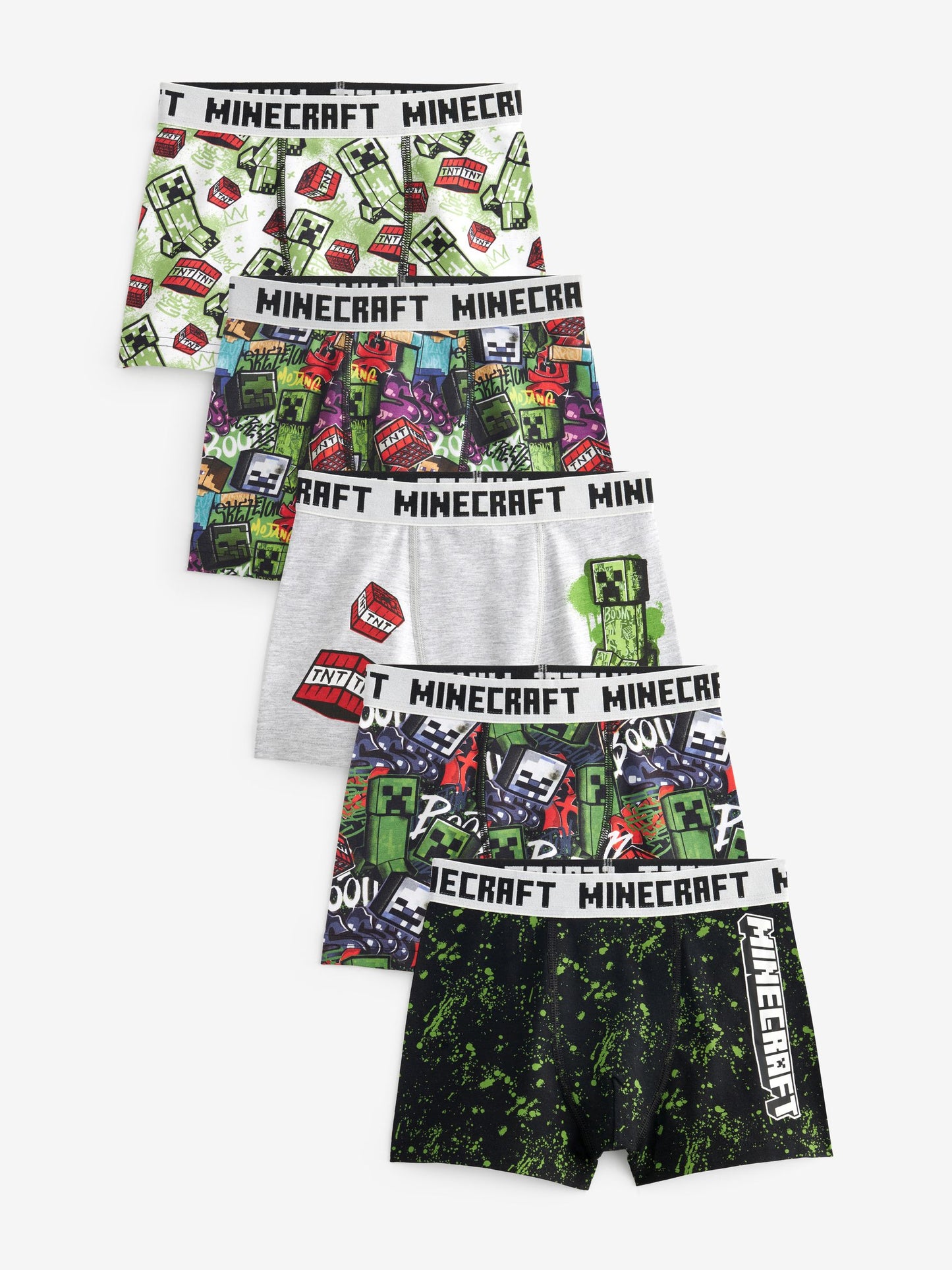 Dsiney Kidz - Minecraft Trunks 5 Pack (3-16yrs) image 1