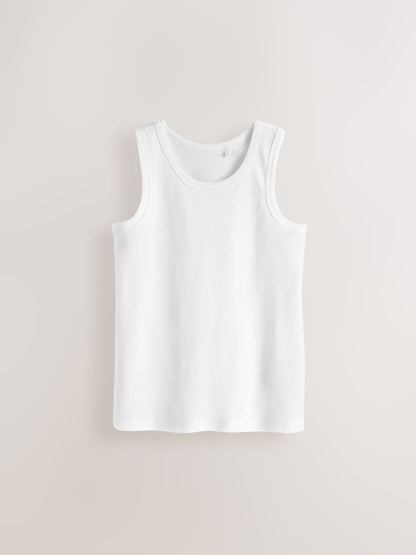 Dsiney Kidz - White Vests 5 Pack (1.5-16yrs) image 2