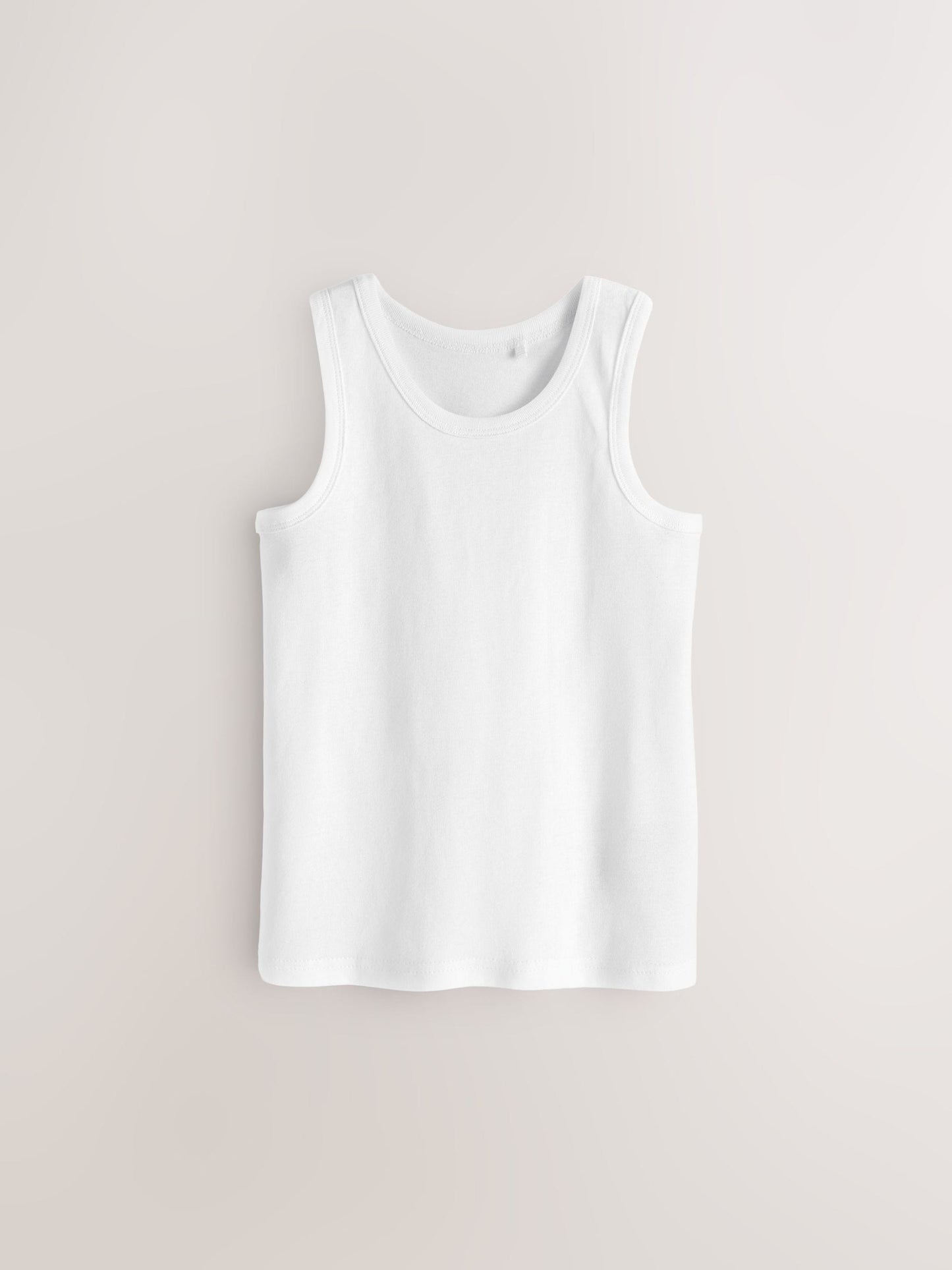 Dsiney Kidz - White Cotton Vests 10 Pack (1.5-16yrs) image 2