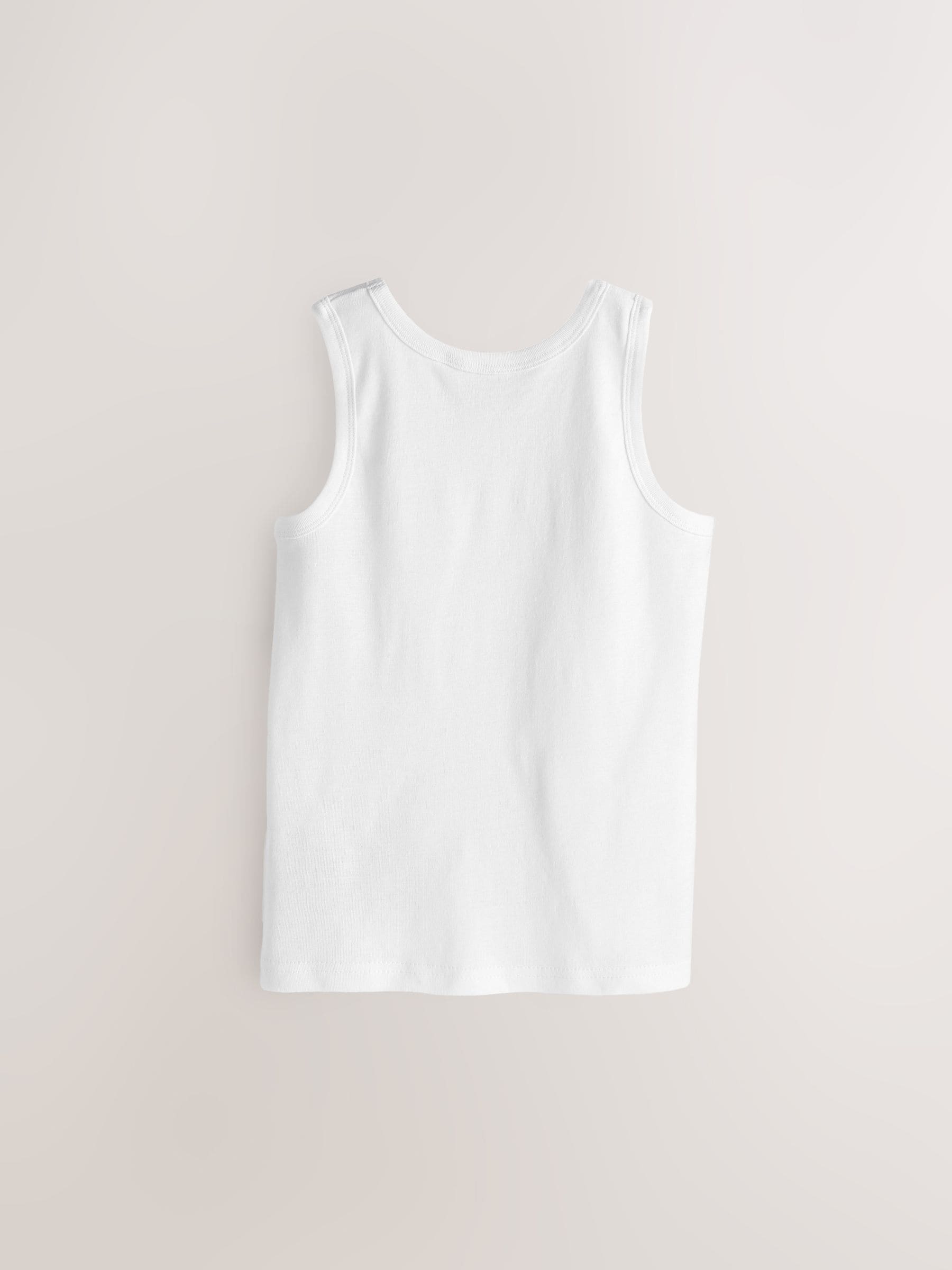 Dsiney Kidz - White Cotton Vests 10 Pack (1.5-16yrs) image 3