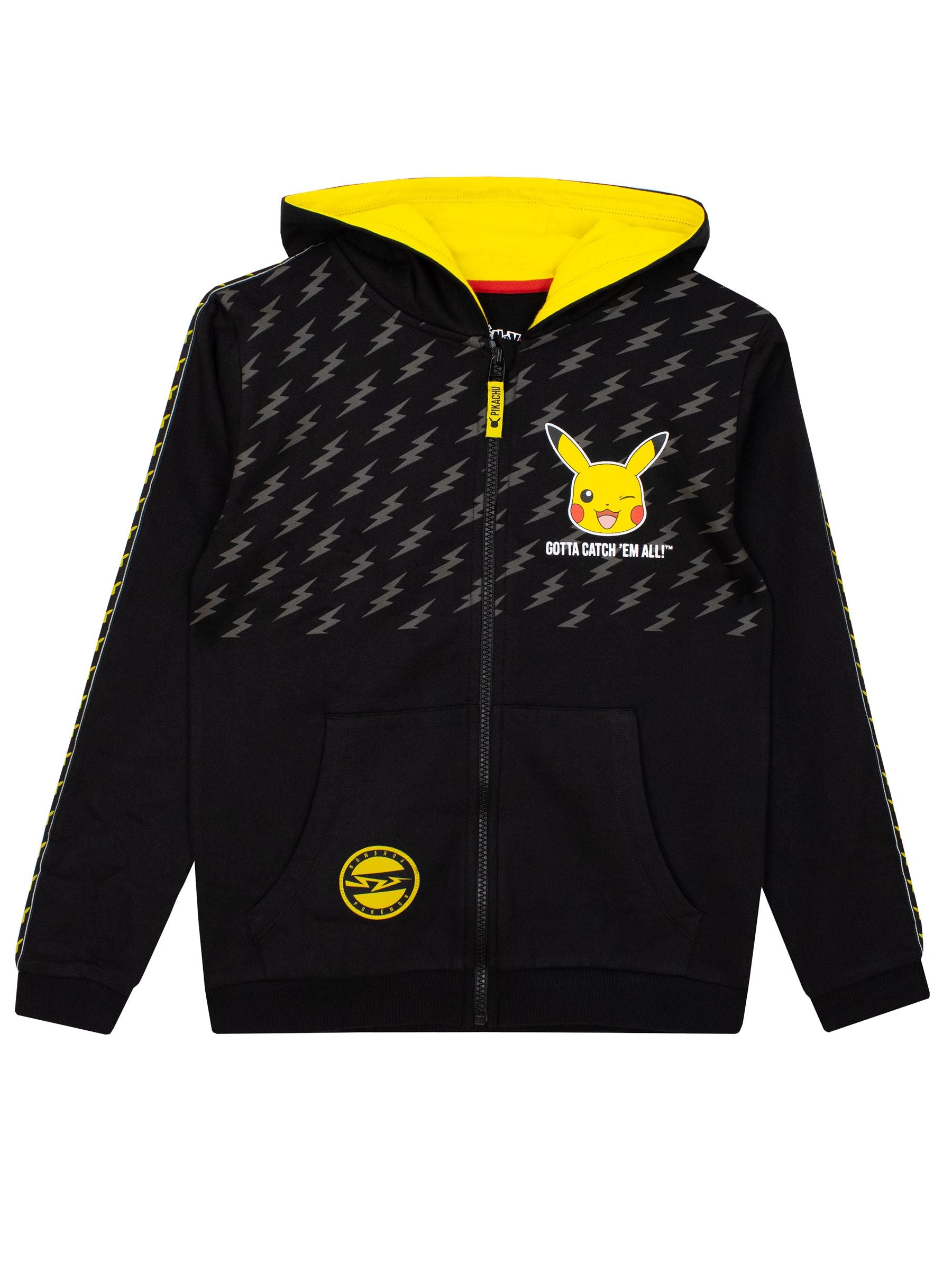 Dsiney Kidz - Character Black Yellow Pokemon Hooded Top image 1