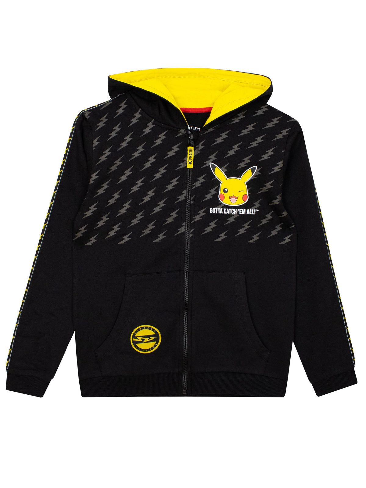 Dsiney Kidz - Character Black Yellow Pokemon Hooded Top image 1