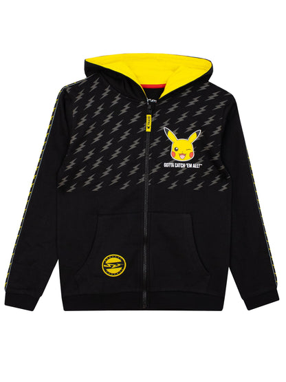 Dsiney Kidz - Character Black Yellow Pokemon Hooded Top image 1