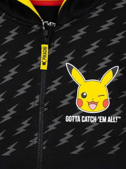 Dsiney Kidz - Character Black Yellow Pokemon Hooded Top image 4