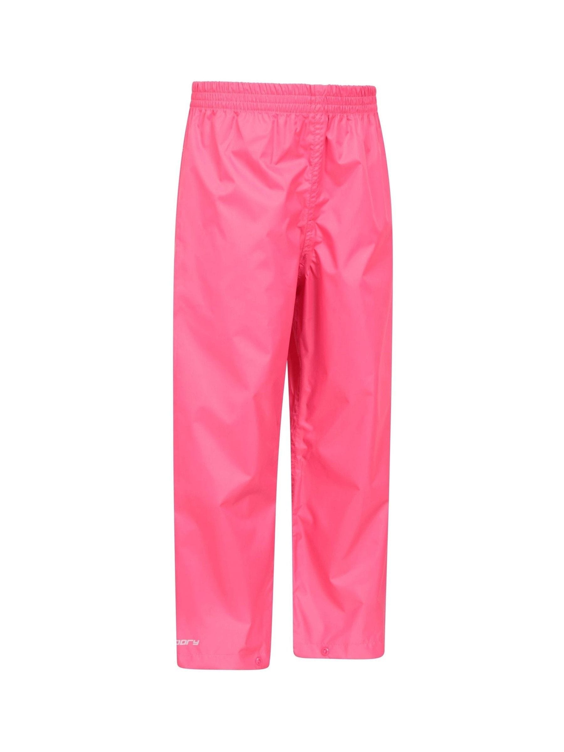Mountain Warehouse Pink Pakka II Waterproof Overtrousers image 4