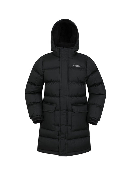 Dsiney Kidz - Mountain Warehouse Black Snow Water Resistant Fleece Lined Padded Jacket image 1