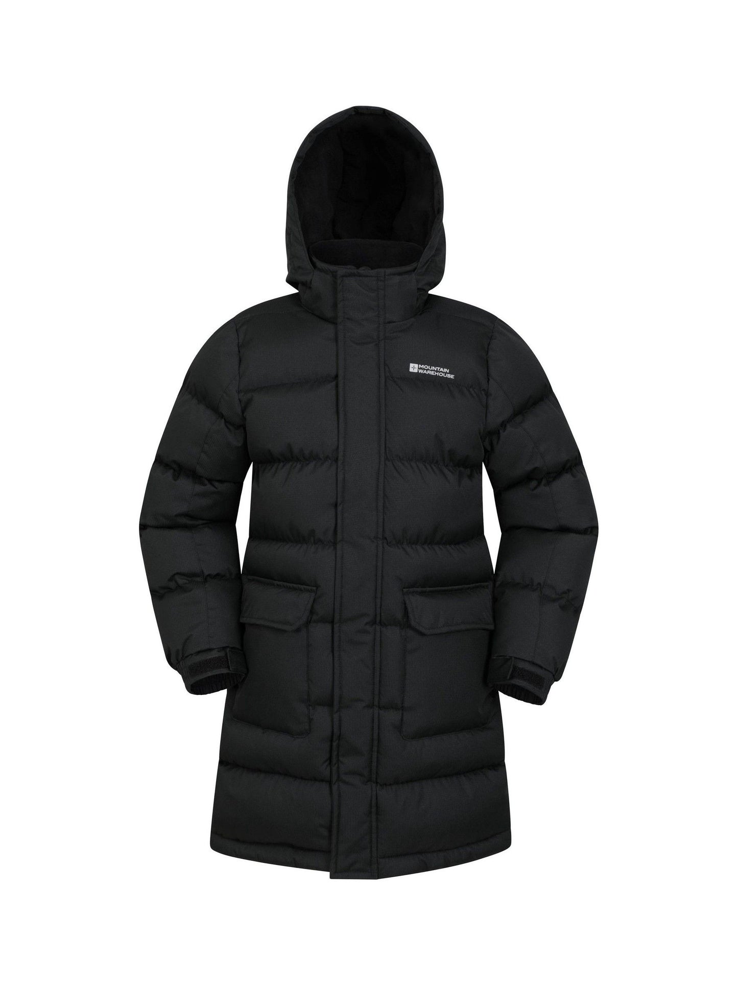 Dsiney Kidz - Mountain Warehouse Black Snow Water Resistant Fleece Lined Padded Jacket image 1