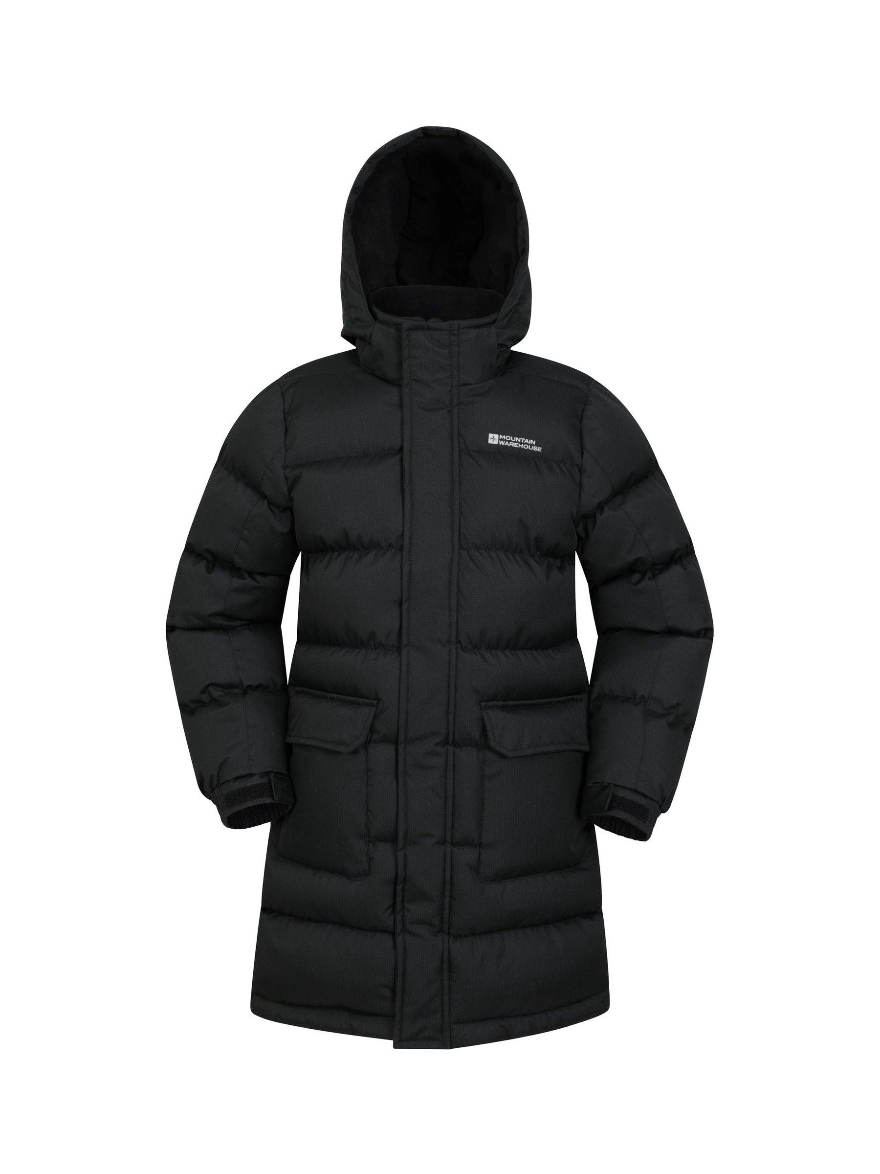 Dsiney Kidz - Mountain Warehouse Black Snow Water Resistant Fleece Lined Padded Jacket image 1