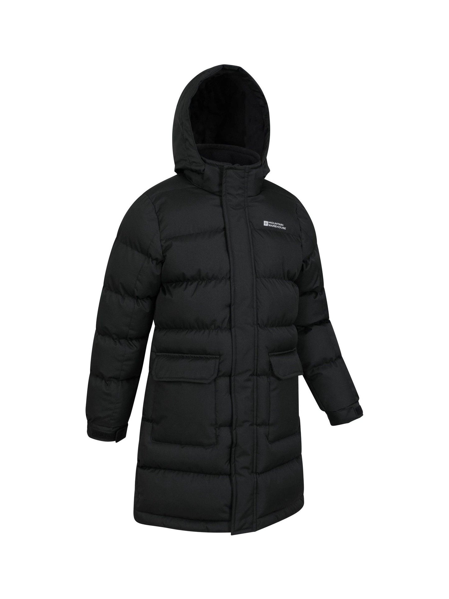 Dsiney Kidz - Mountain Warehouse Black Snow Water Resistant Fleece Lined Padded Jacket image 3