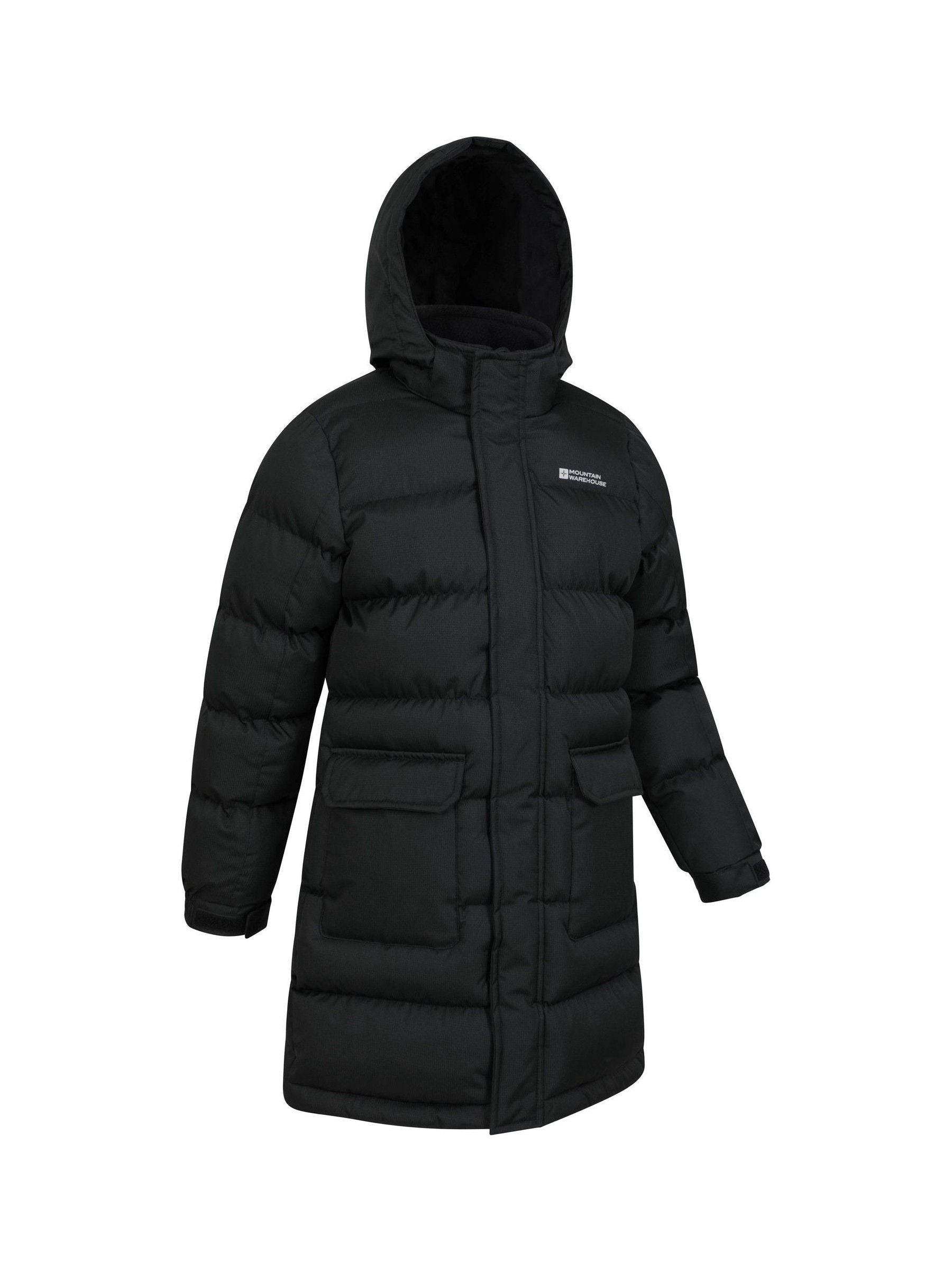 Dsiney Kidz - Mountain Warehouse Black Snow Water Resistant Fleece Lined Padded Jacket image 3
