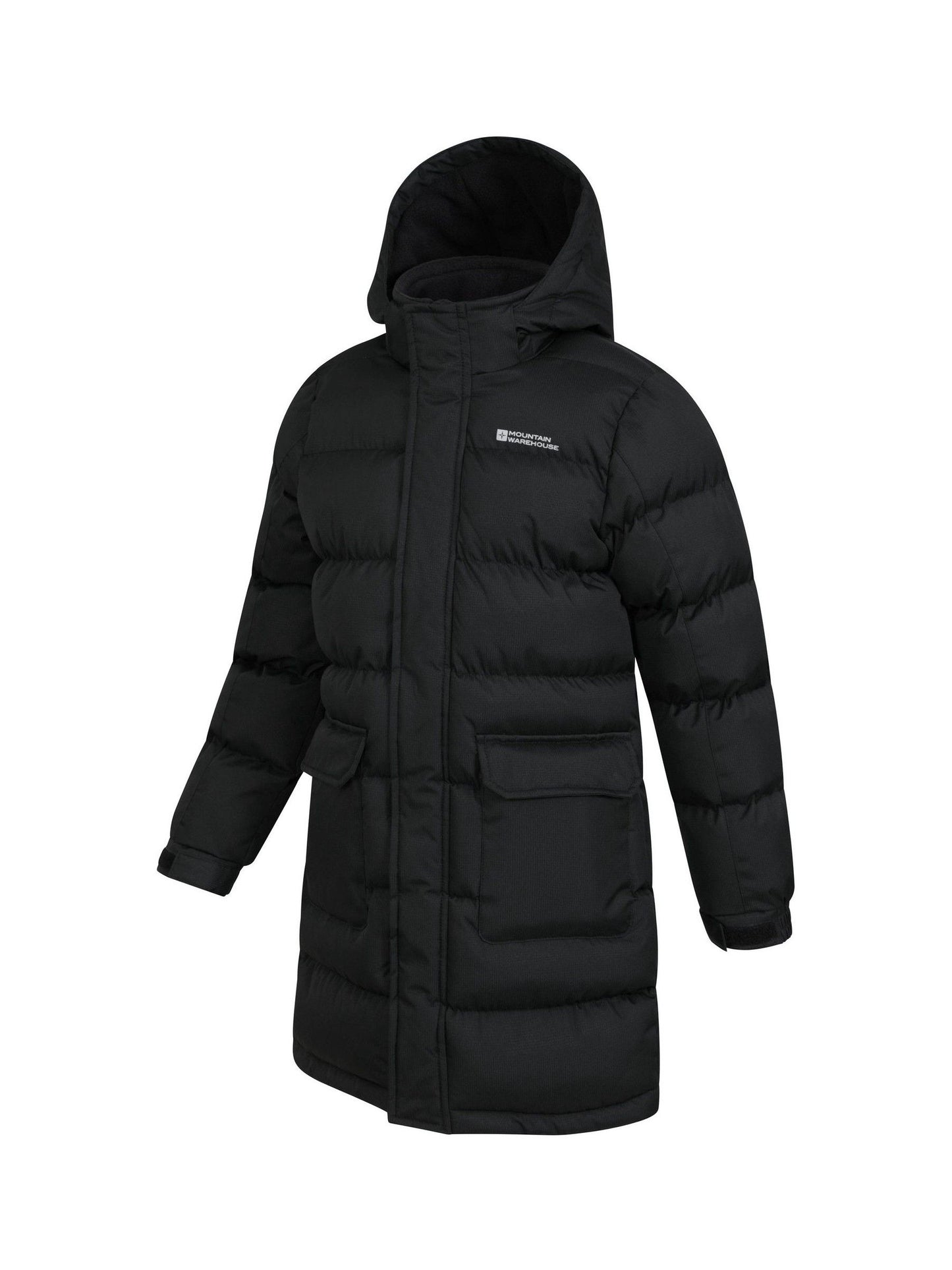 Dsiney Kidz - Mountain Warehouse Black Snow Water Resistant Fleece Lined Padded Jacket image 4