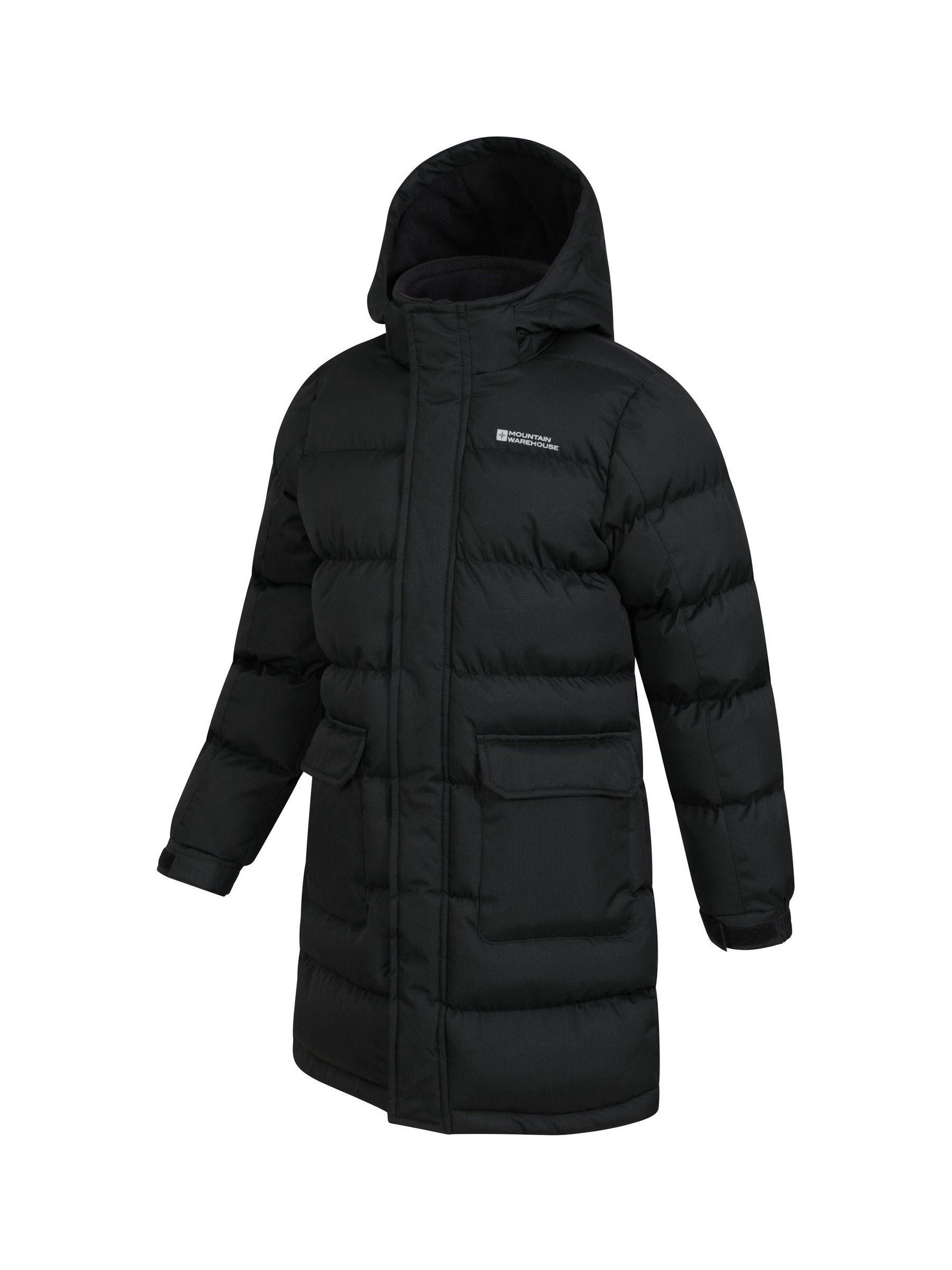 Dsiney Kidz - Mountain Warehouse Black Snow Water Resistant Fleece Lined Padded Jacket image 4