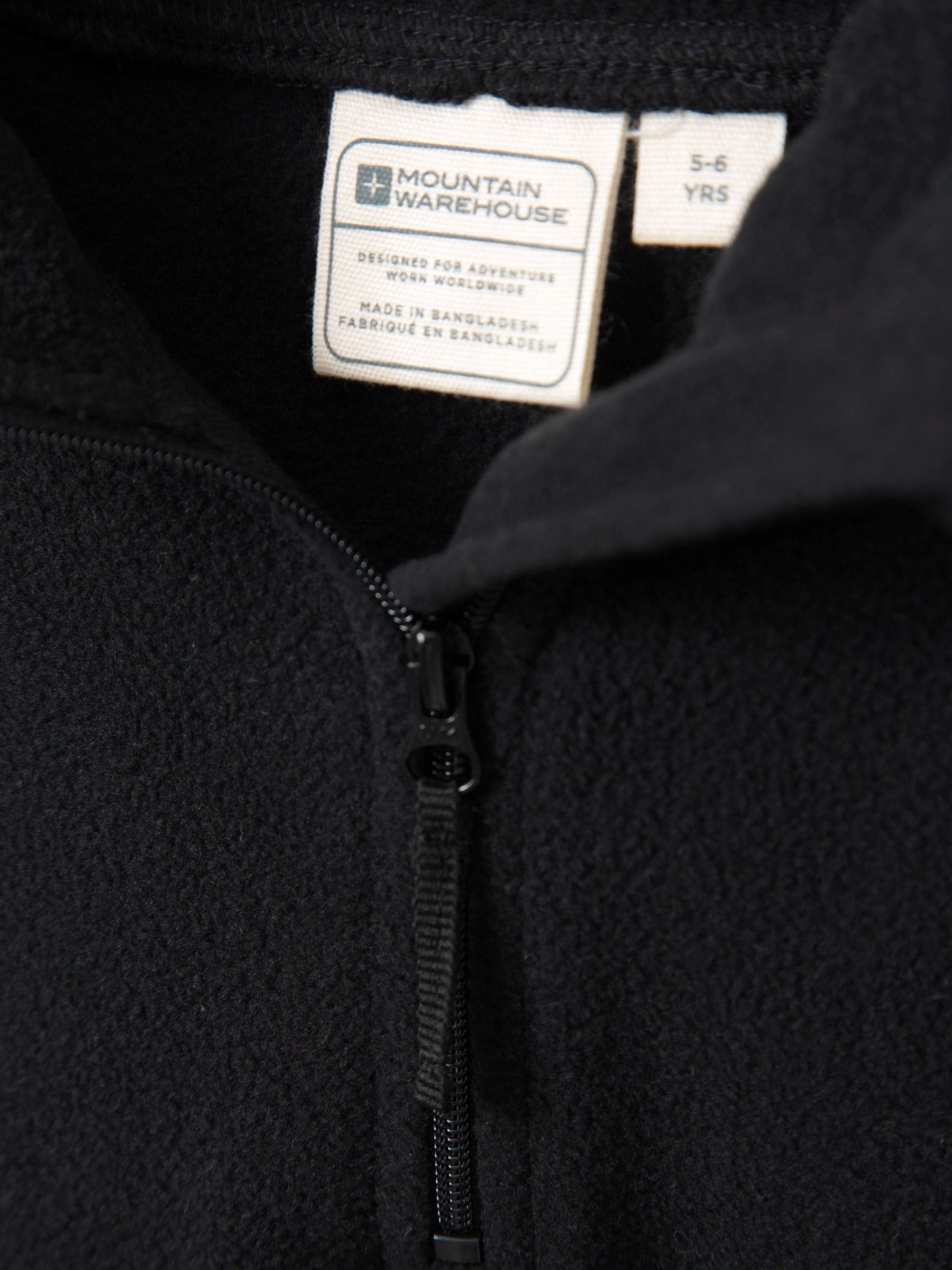 Dsiney Kidz - Mountain Warehouse Black Camber II Fleece Hoodie image 5