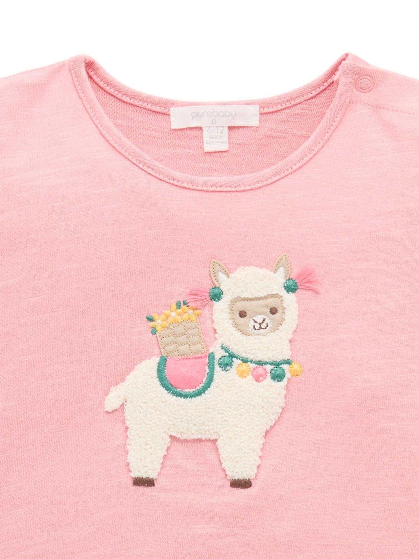 Purebaby Pink Ruffle T-Shirt & Shorts Set image 4