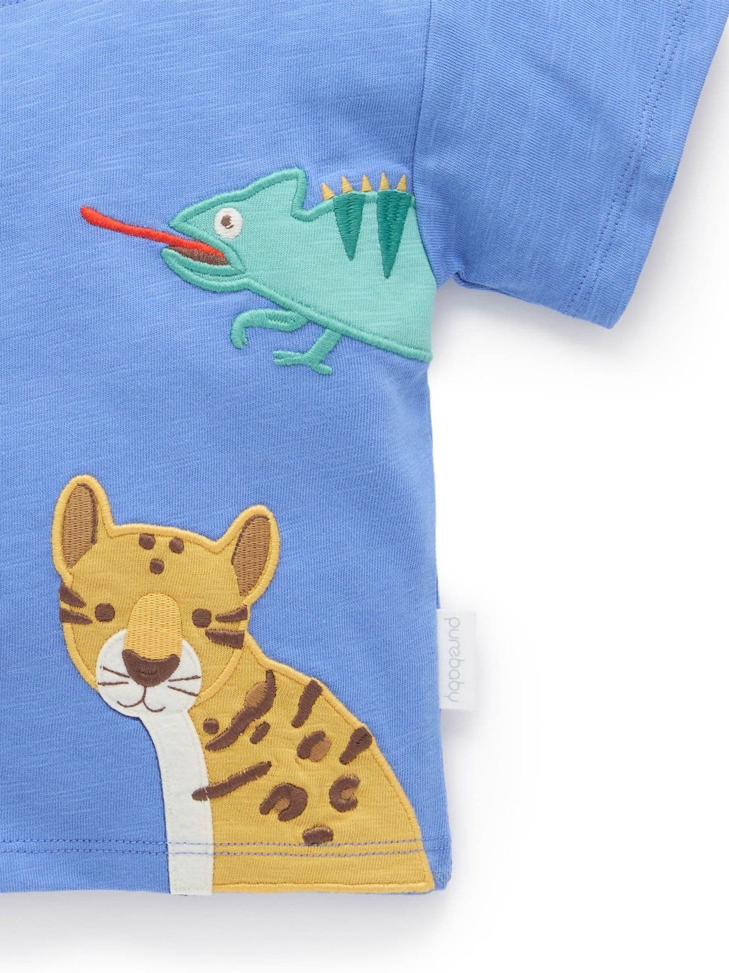 Purebaby Blue Hola Relaxed T-Shirt image 4