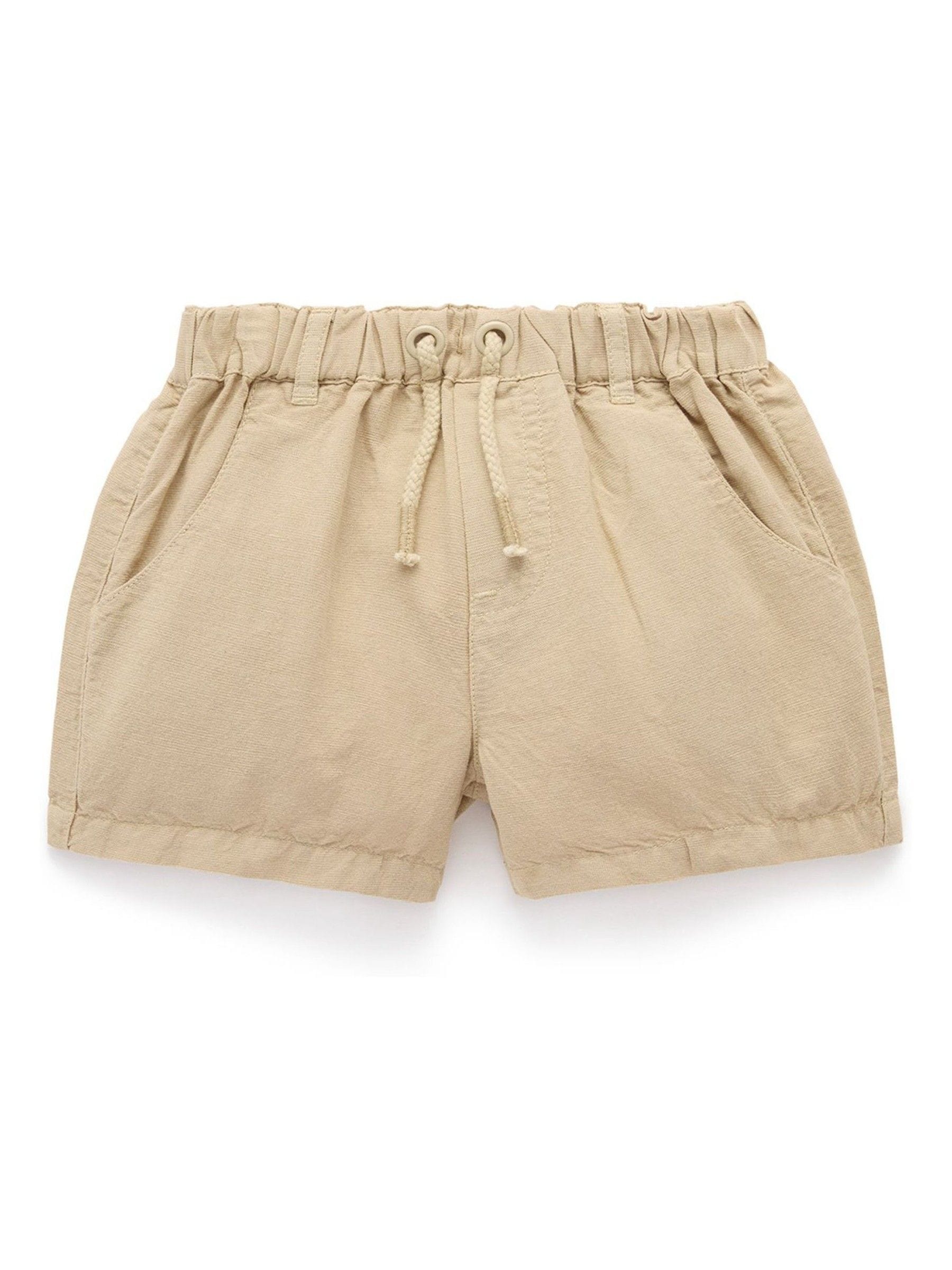Dsiney Kidz - Purebaby Natural Linen Blend Shorts image 2